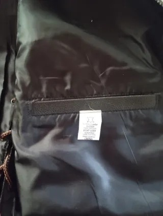 Chaleco de cuero moto