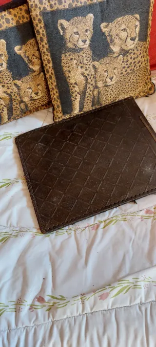 Raro portafotografie pelle anni '40