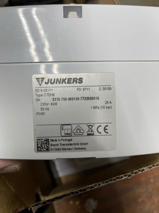 Calentador Junkers Eléctrico