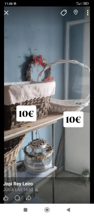 Mueble blanco madera 10€