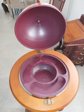 Mueble Bar Globo Terráqueo Madera