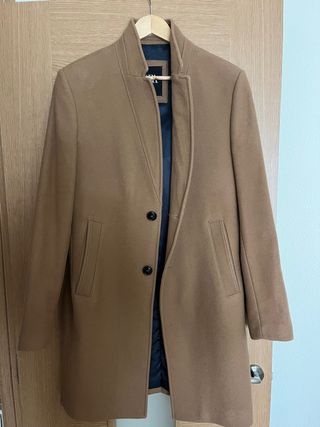Abrigo Camel Zara Hombre