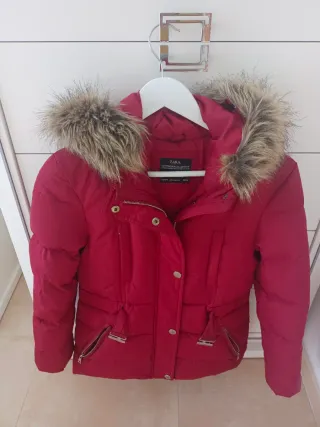 Plumífero niña Zara rojo