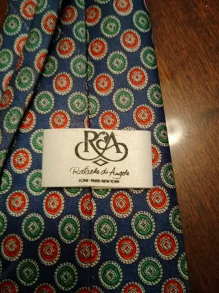 Corbata Rafaello di Angelo azul y rosa