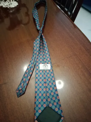 Corbata Rafaello di Angelo azul y rosa