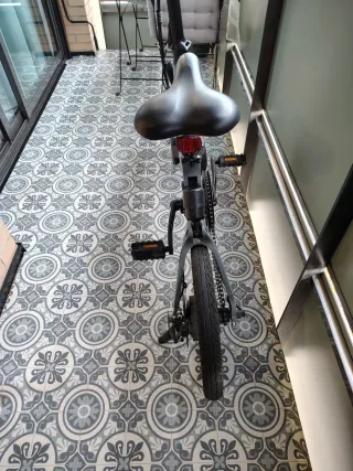 Bicicleta Eléctrica Plegable Gris