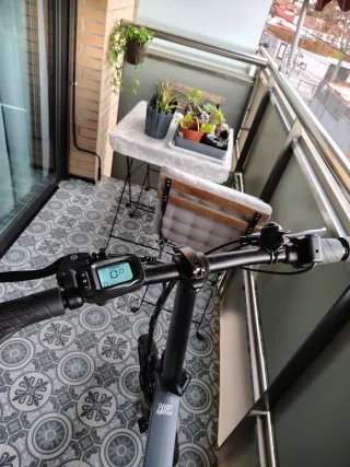 Bicicleta Eléctrica Plegable Gris