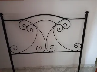 Cabecero de forja negro