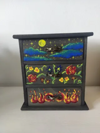 Mini Cómoda ACOTAR Feyre Pintada a Mano