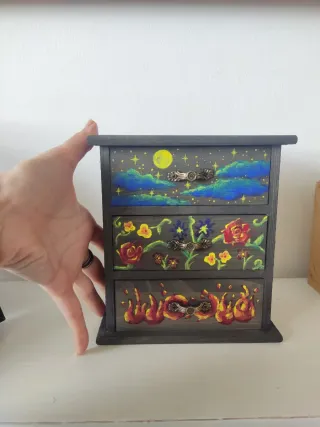 Mini Cómoda ACOTAR Feyre Pintada a Mano