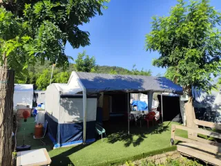 Caravana en camping riudarenes