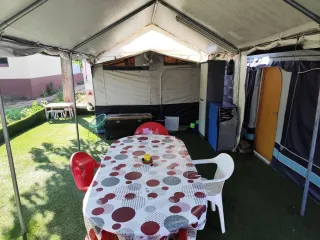 Caravana en camping riudarenes