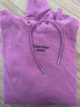Sudadera Calvin Klein Jeans Morada Talla S