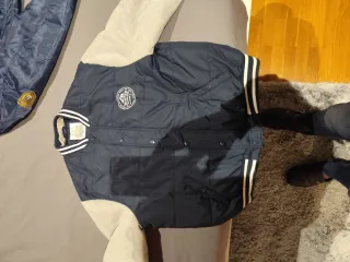 Chaqueta estilo universitario azul XL