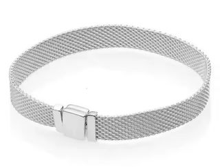 Pulsera de malla plateada modelo reflexions