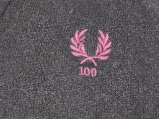 Jersey Fred Perry M negro 100 aniversario oi mod