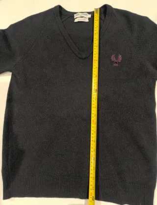 Jersey Fred Perry M negro 100 aniversario oi mod