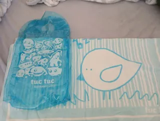 Toalla infantil abeja rayas