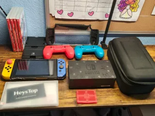 Nintendo Switch Fornite Azul y Amarillo