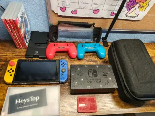 Nintendo Switch Fornite Azul y Amarillo