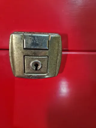 Neceser Vintage Años 70 Rojo