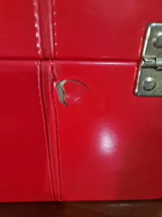 Neceser Vintage Años 70 Rojo