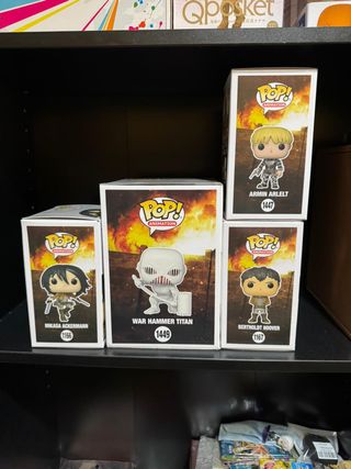 Funko Pop Attack on Titan Mikasa Armin War Hammer