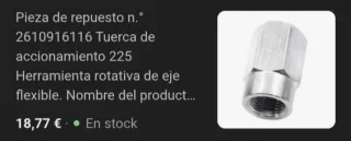 Dremel Bosch 2610916116 adaptador.