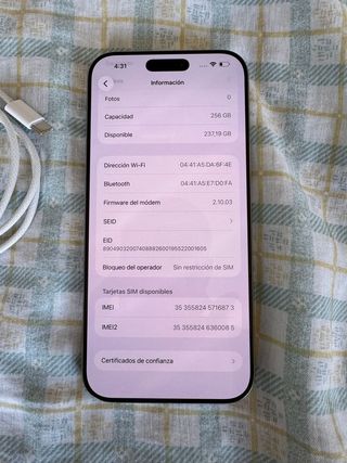iPhone 16 Pro Max 256GB 100%