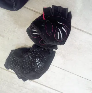 2 pares de Guantes Ciclismo Mujer Sin Dedos TallaS