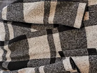 Chaqueta de punto cuadros talla única