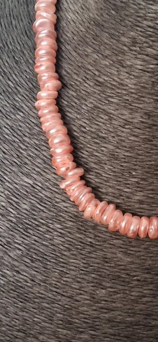 Collana vintage madreperla rosa