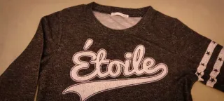 Vestido gris con Etoile talla M