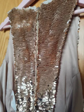 Top lentejuelas dorado