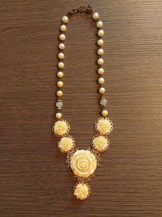Collana Sodini ROSE con rose e perle