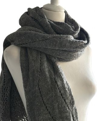 Sciarpa donna grigia invernale