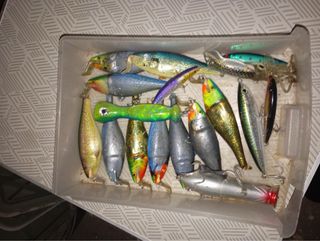 Lote señuelos pesca variados