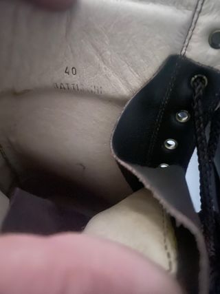 Anfibi militari unisex marroni