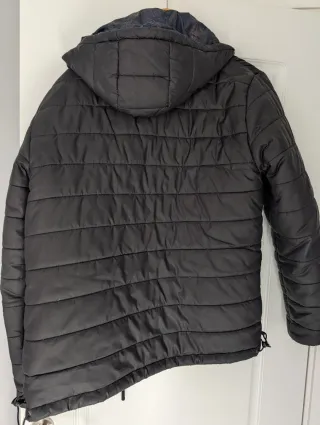 Chaqueta reversible plumas