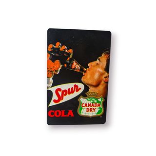 Cartão Calendário Publicitário Spur Cola 1987