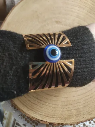 Bracciale occhio blu e oro