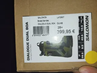 Botas Snowboard Salomon Talla 43.5 | 28.5cm