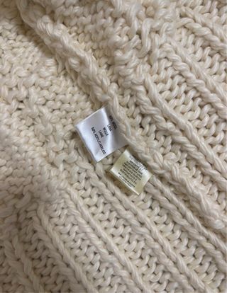 Maglione Woolrich bianco con pelliccia