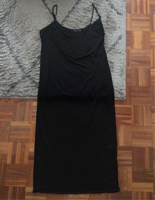 Forro vestido negro tirantes Zara Talla M