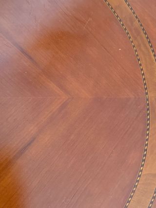 Mesa auxiliar redonda de madera