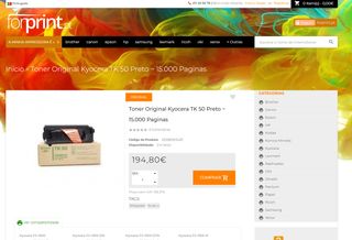 Toner Original Kyocera TK 50 Preto (228)