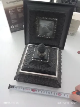 Joyero y Portafotos Negro y Dorado