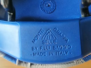 Sillín de bicicleta azul