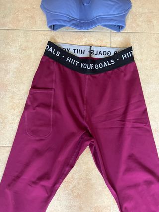 Conjunto deportivo Domyos azul y morado