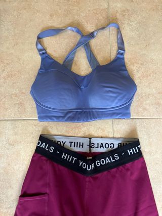 Conjunto deportivo Domyos azul y morado